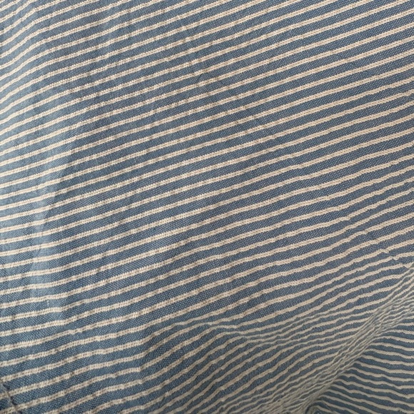 Girl Krazy women’s white and blue straips halter top 100 % cotton sz M preloved - Picture 7 of 9